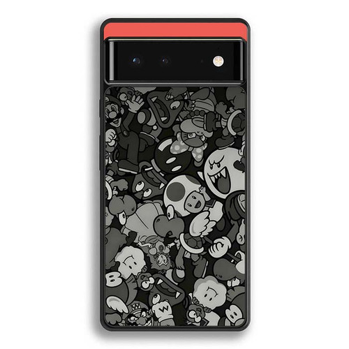 Mario Luigi Bowser Toad Boo and Wario Google Pixel 6 Case