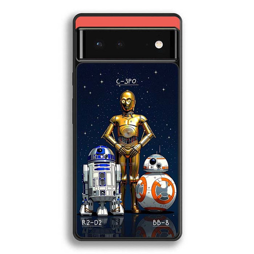 Star Wars Saga C-3PO R2-D2 BB-8 Google Pixel 6 Case