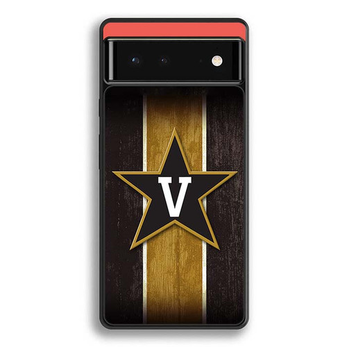 Vanderbilt Commodores Wooden Pattern Google Pixel 6 Case