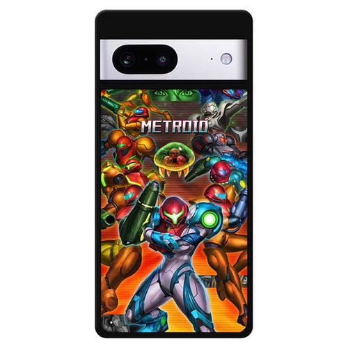 Metroid collage Samuss evolution Google Pixel 7 Case