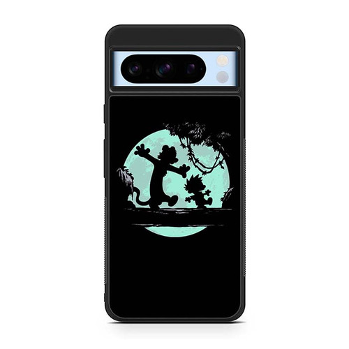 Calvin and Hobbes Play At Night Google Pixel 8 Case