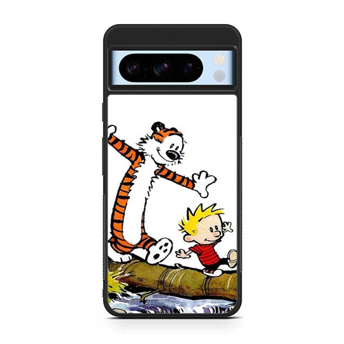 Calvin and Hobbes Playing Google Pixel 8 Case