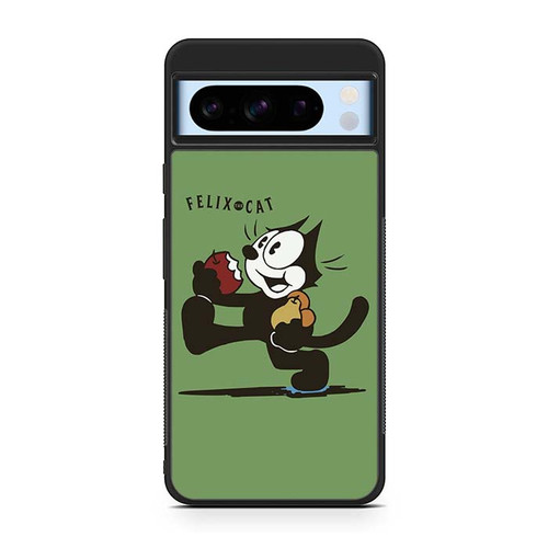 Felix The Cat Eat Apple Google Pixel 8 Case