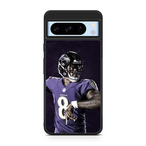 Lamar Jackson Baltimore Ravens 01 Google Pixel 8 Case