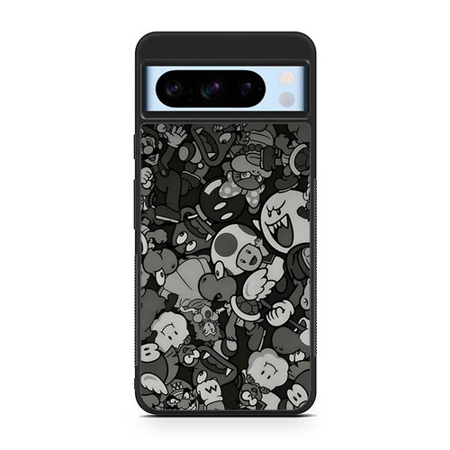 Mario Luigi Bowser Toad Boo and Wario Google Pixel 8 Case