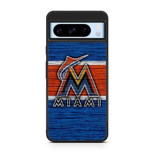 Miami Marlins Wooden Pattern Google Pixel 8 Case