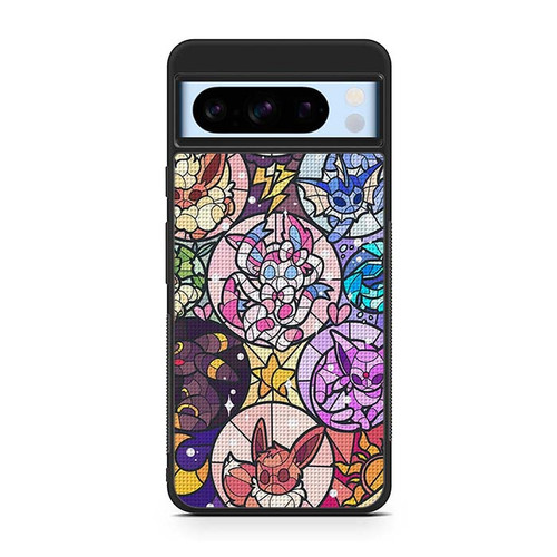Pokemon Stained Glass Look Google Pixel 8 Case