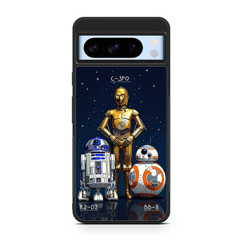 Star Wars Saga C-3PO R2-D2 BB-8 Google Pixel 8 Case
