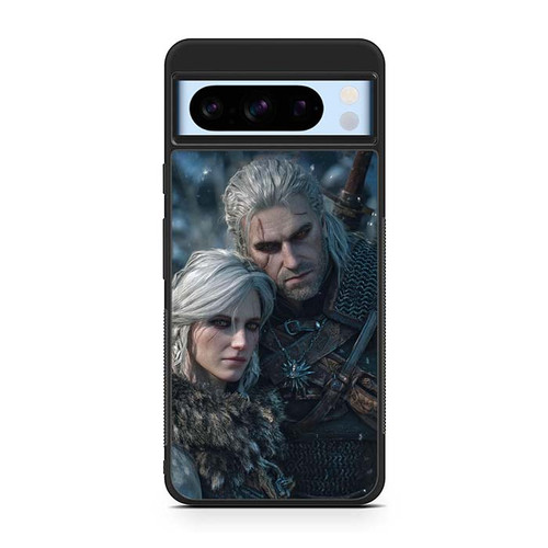 The Witcher III Geralt and Ciri Google Pixel 8 Case