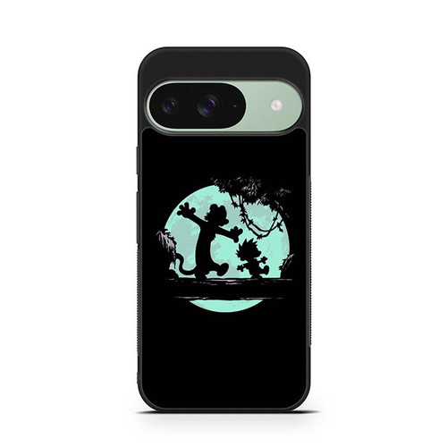 Calvin and Hobbes Play At Night Google Pixel 9 Case