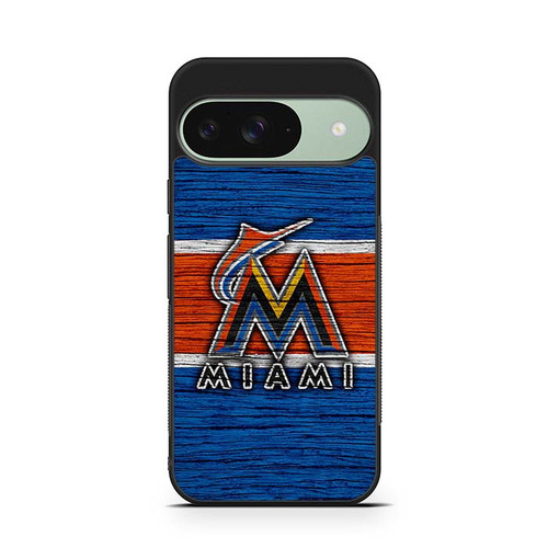 Miami Marlins Wooden Pattern Google Pixel 9 Case