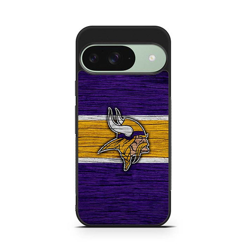 Minnesota Vikings Wooden Pattern Google Pixel 9 Case