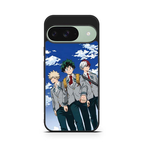 My Hero Academia Bakugo Midoriya and Todoroki Google Pixel 9 Case