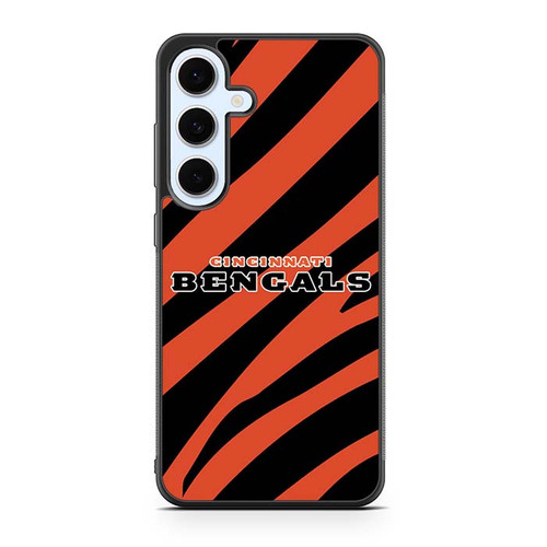 Cincinnati Bengals Tiger Pattern Samsung Galaxy S24 Case
