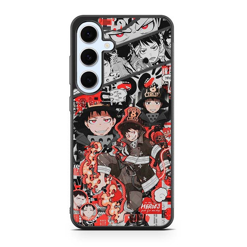 Fire Force Collage Shinra Kusakabe Samsung Galaxy S24 Case