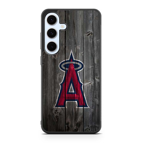 Los Angeles Angels Wooden Pattern Samsung Galaxy S24 Case