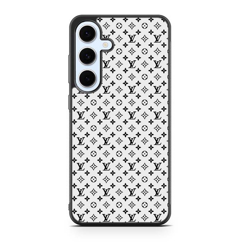 Louis Vuitton White Pattern Samsung Galaxy S24 Case
