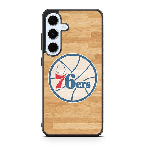 Philadelphia 76ers Wooden Pattern Samsung Galaxy S24 Case