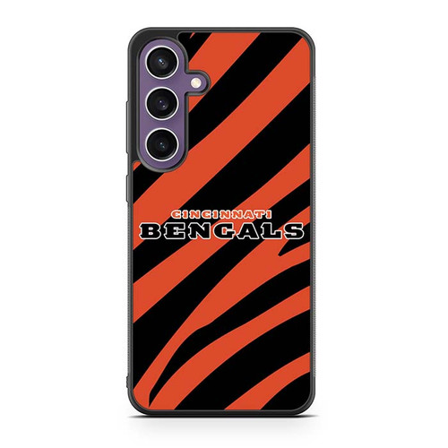 Cincinnati Bengals Tiger Pattern Samsung Galaxy S23 Case