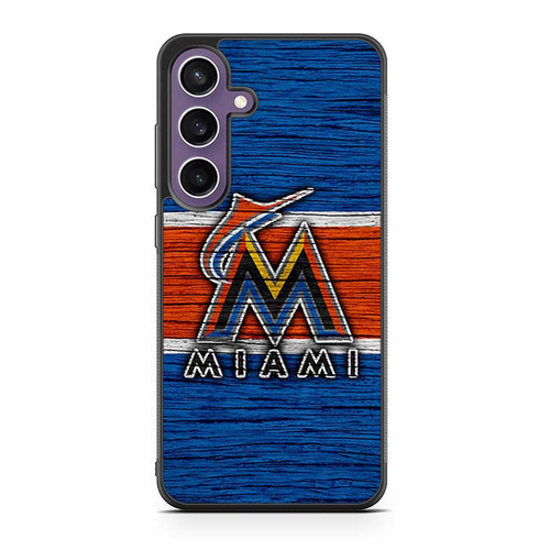 Miami Marlins Wooden Pattern Samsung Galaxy S23 Case