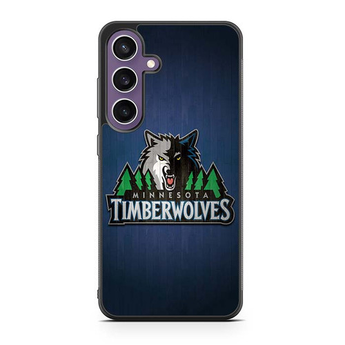 Minnesota Timberwolves Wooden Pattern Samsung Galaxy S23 Case