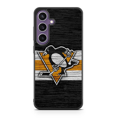 Pittsburgh Penguins Wooden Pattern Samsung Galaxy S23 Case