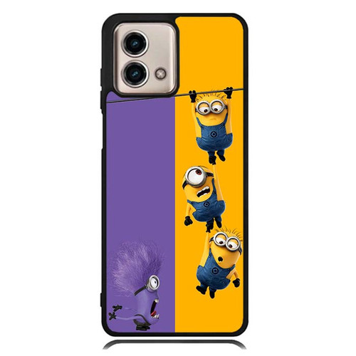 Minions and one purple evil minion. Moto G Stylus 2023 Case