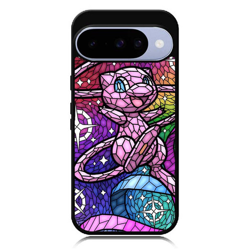Pokemon Mew Stained Glass Pattern Google Pixel 10 Case