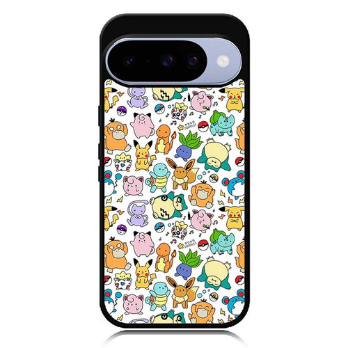 Pokemon Snorlax Eevee and Bulbasaur Google Pixel 10 Case