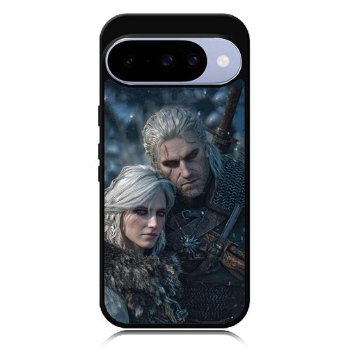 The Witcher III Geralt and Ciri Google Pixel 10 Case