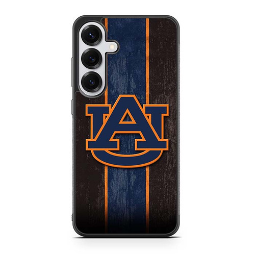 Auburn Tigers Wooden Pattern Samsung Galaxy S25 Case