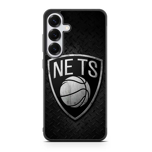 Brooklyn Nets Metal Pattern Samsung Galaxy S25 Case