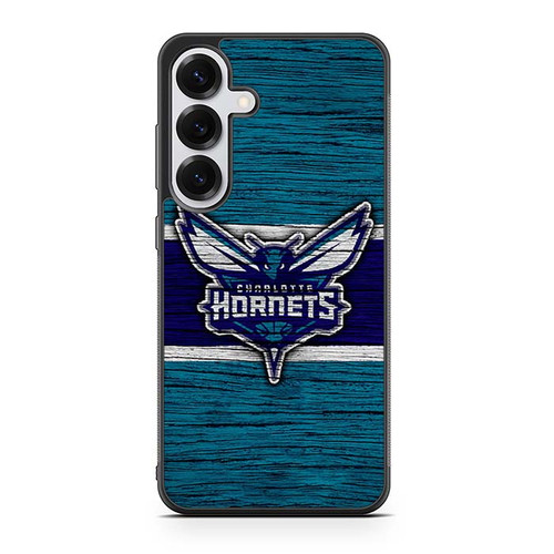 Charlotte Hornets Wooden Pattern Samsung Galaxy S25 Case