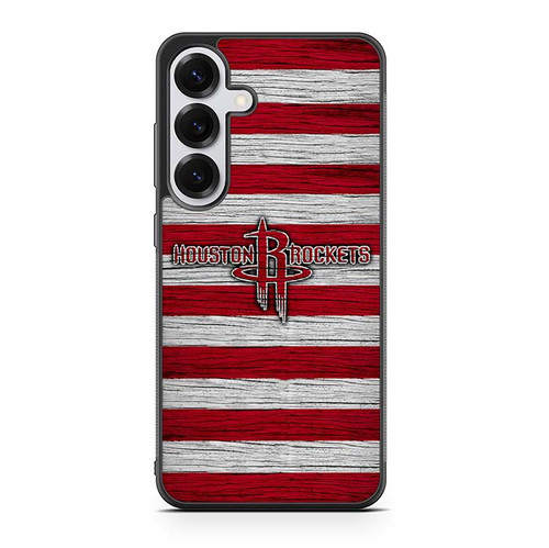 Houston Rockets Wooden Pattern Samsung Galaxy S25 Case