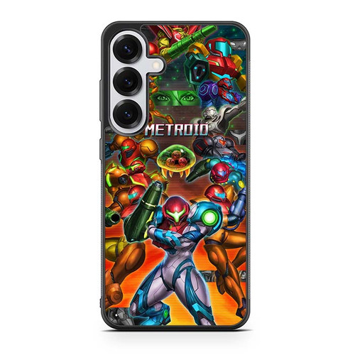 Metroid collage Samuss evolution Samsung Galaxy S25 Case