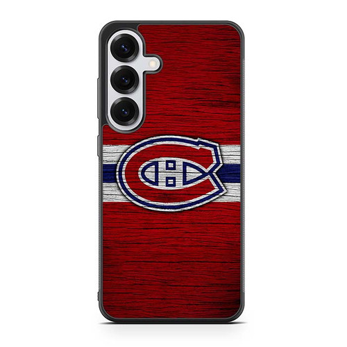 Montreal Canadiens Wooden Pattern Samsung Galaxy S25 Case