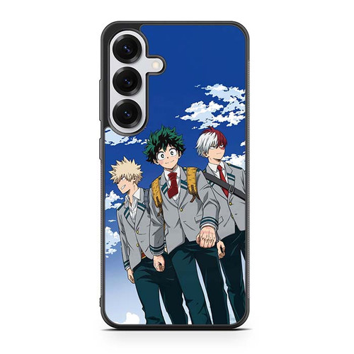 My Hero Academia Bakugo Midoriya and Todoroki Samsung Galaxy S25 Case