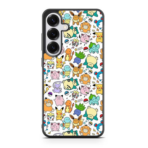 Pokemon Snorlax Eevee and Bulbasaur Samsung Galaxy S25 Case