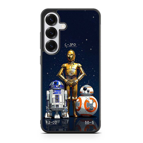 Star Wars Saga C-3PO R2-D2 BB-8 Samsung Galaxy S25 Case