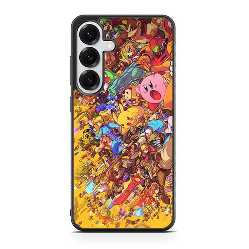 Super Smash Bros Ultimate Mural Samsung Galaxy S25 Case