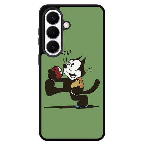 Felix The Cat Eat Apple Samsung Galaxy S26 Case
