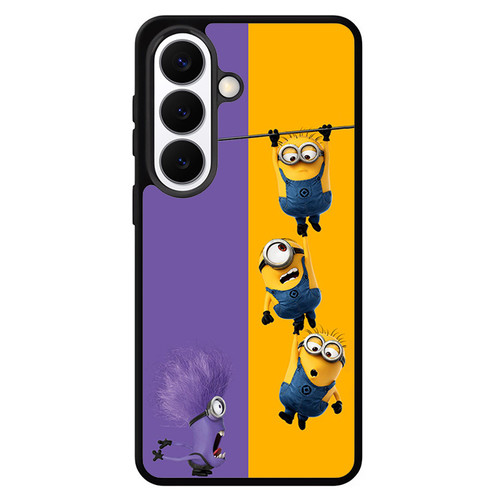 Minions and one purple evil minion. Samsung Galaxy S26 Case