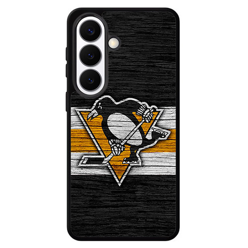 Pittsburgh Penguins Wooden Pattern Samsung Galaxy S26 Case