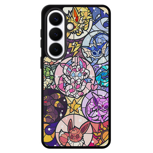 Pokemon Stained Glass Look Samsung Galaxy S26 Case