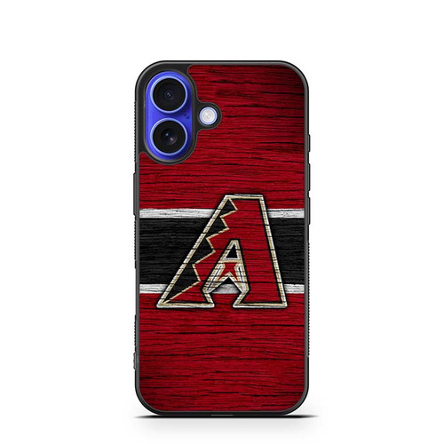 Arizona Diamondbacks Wooden Pattern iPhone 16 Case