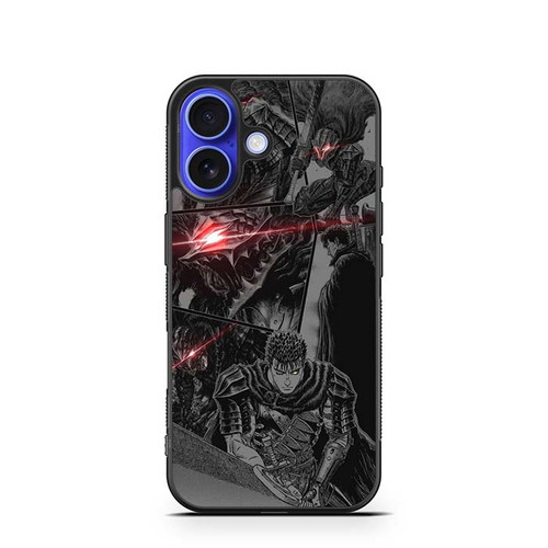 Berserk Blood and Iron The Black Swordsman iPhone 16 Case