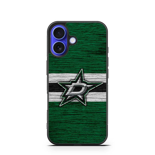 Dallas Stars Wooden Pattern iPhone 16 Case