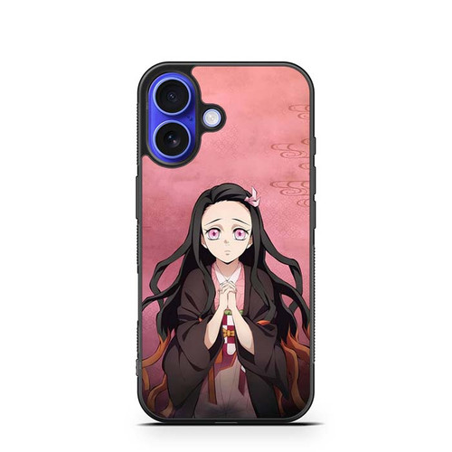 Demon Slayer Nezuko Cute iPhone 16 Case