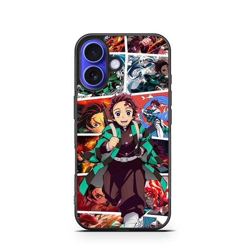 Demon Slayer Tanjiro The Relentless Blade iPhone 16 Case