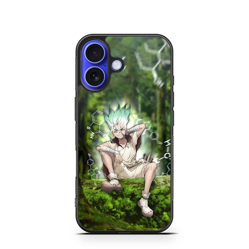 Dr Stone Senku Energy Unleashed iPhone 16 Case